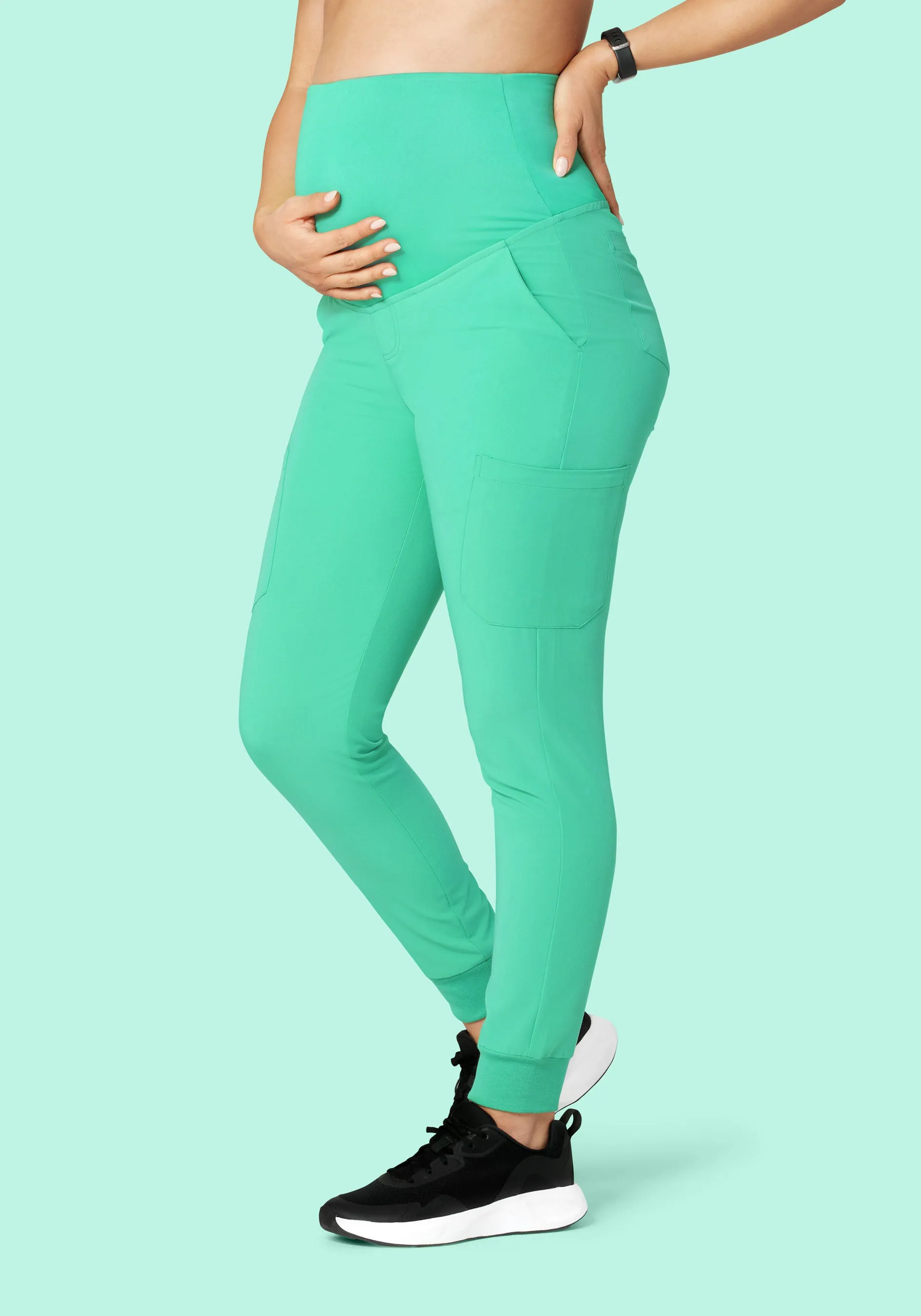 Maternity Joggers Seaglass