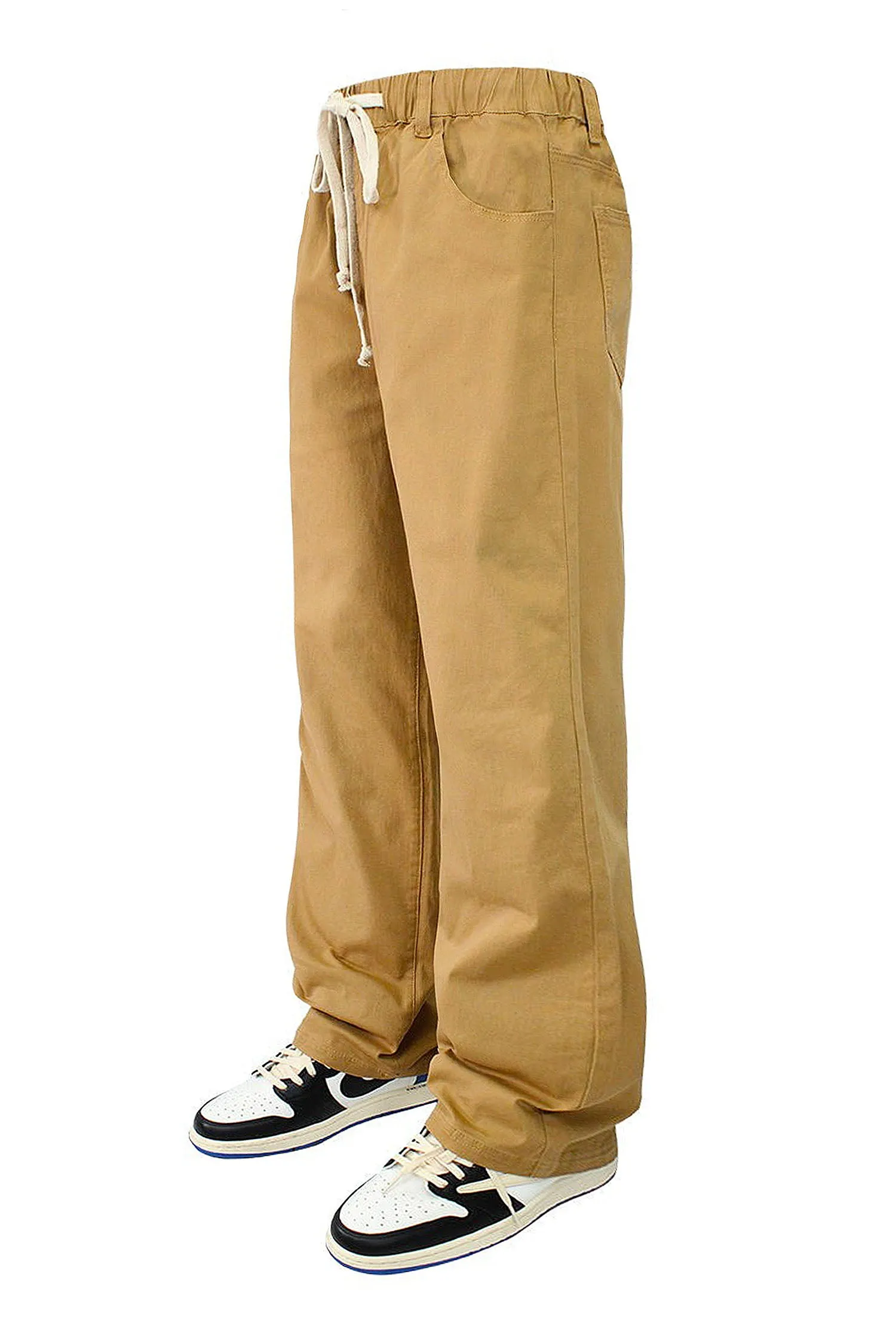 Men's Essential Baggy Fit Open Bottom Jogger Pants