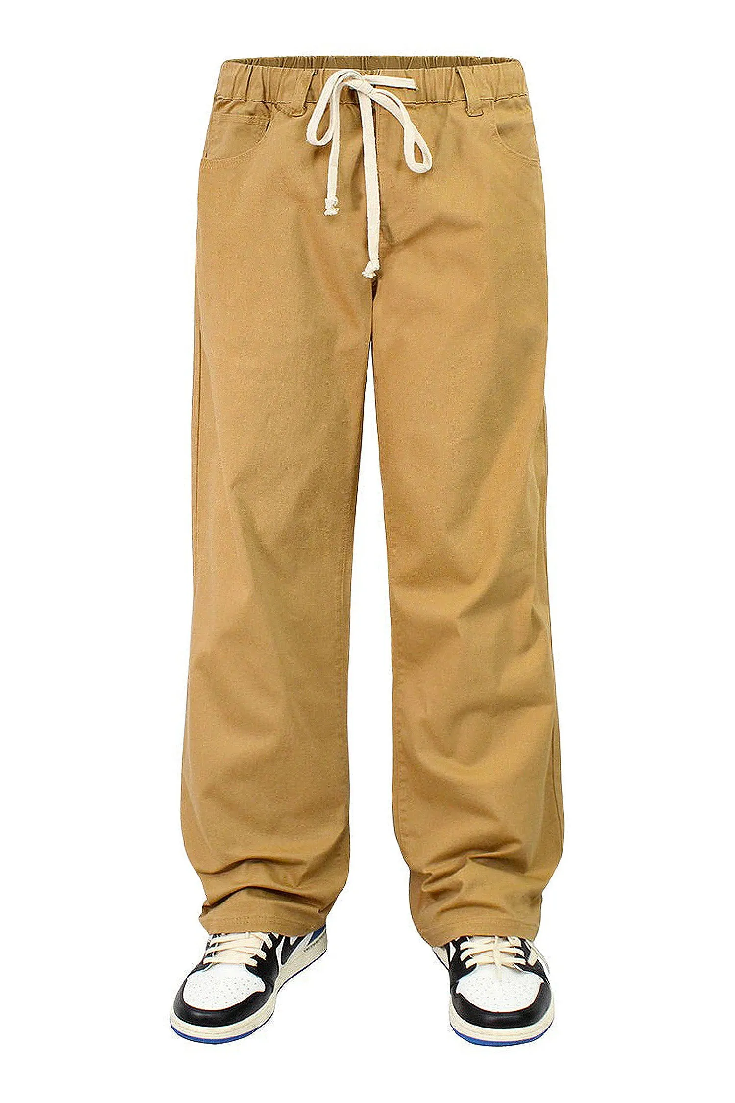 Men's Essential Baggy Fit Open Bottom Jogger Pants