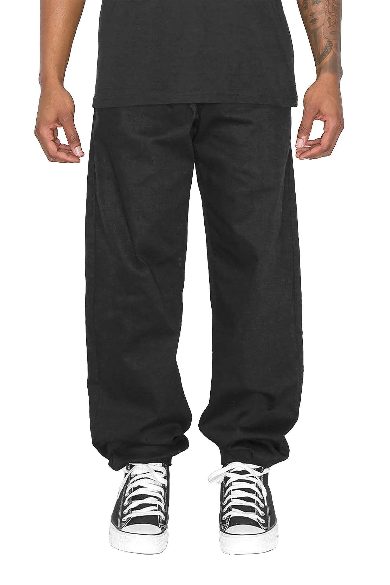 Men's Essential Baggy Fit Solid Jogger Pants