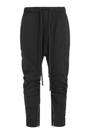 Men's Essential Solid Scrunched Drop Crotch Sweat Joggers