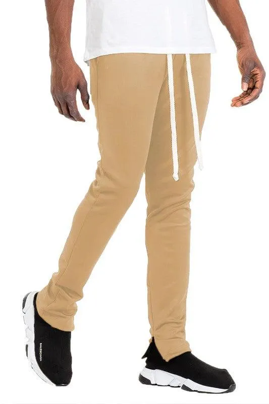 Mens Solid Color Basic Track Pants