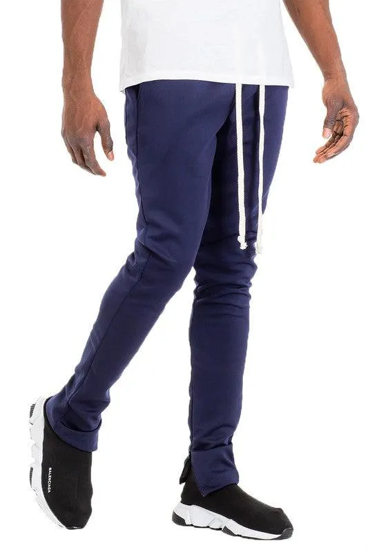 Mens Solid Color Basic Track Pants