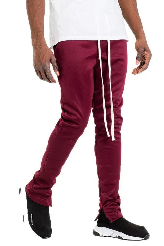 Mens Solid Color Basic Track Pants