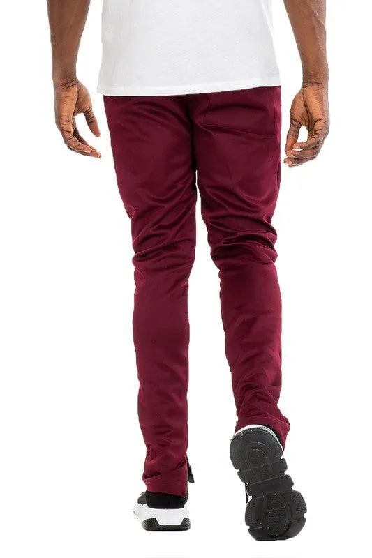 Mens Solid Color Basic Track Pants