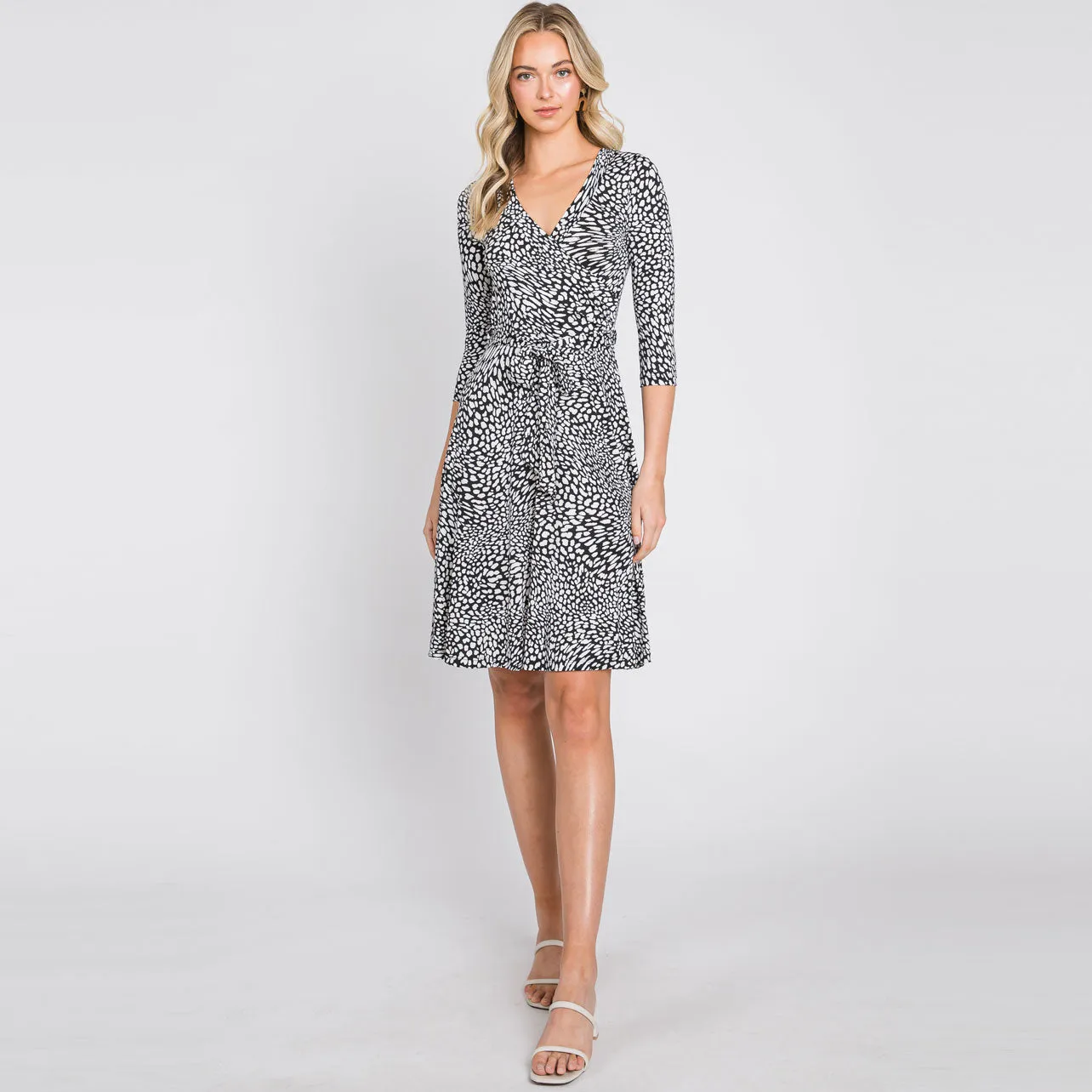 Modern Polka Venechia Essential Wrap Dress