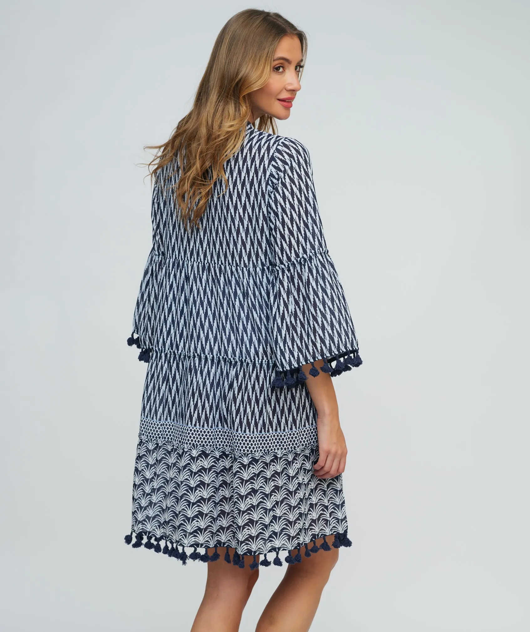 Navy Cotton Beach Dress