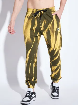 Olive & Yellow Tie Dye Joggers