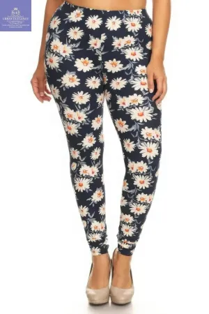 Plus Size Buttery Soft Print Leggings