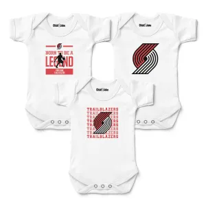 Portland Trailblazers 3-Pack Bodysuits