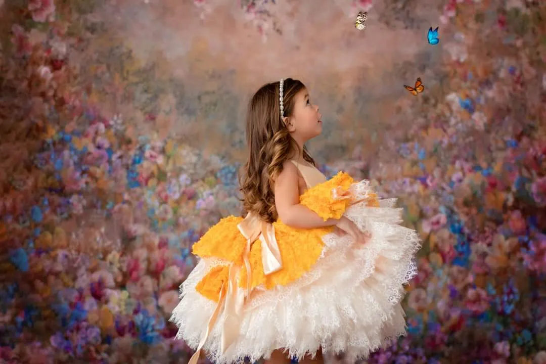 "Daffodil" -  Petal Length Dress - ( 3 Year - Petite 5 Year)