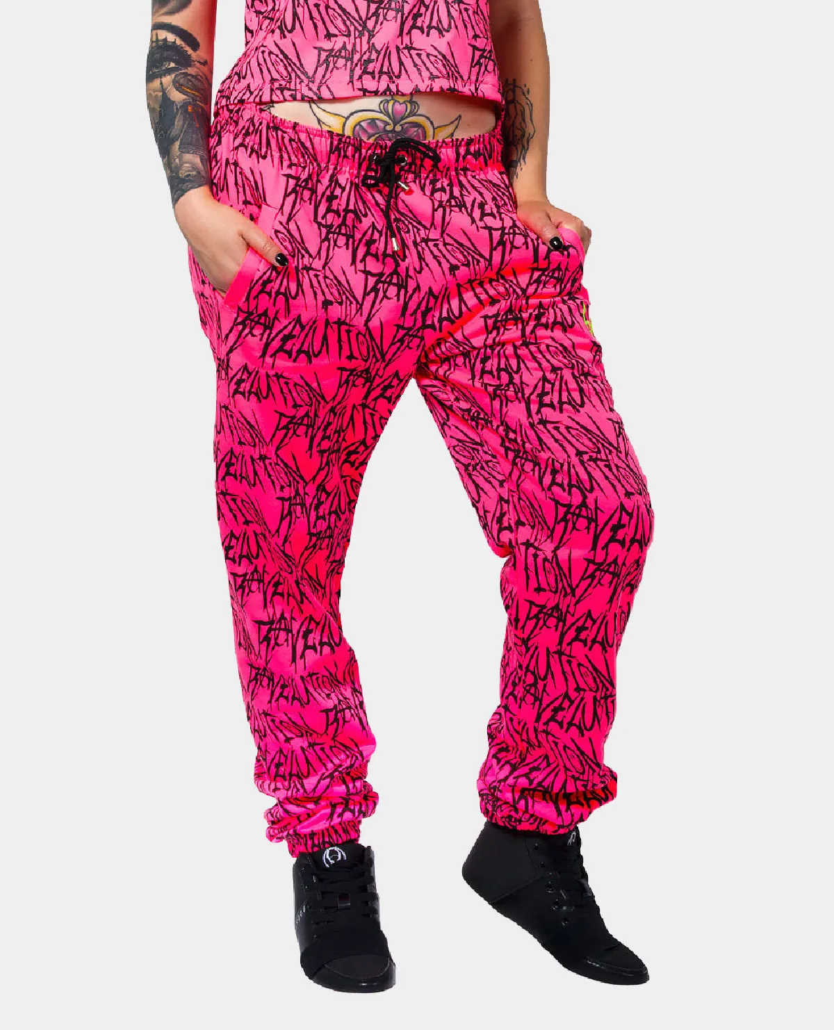 RAVELUTION OVERSIZE JOGGER UV PINK