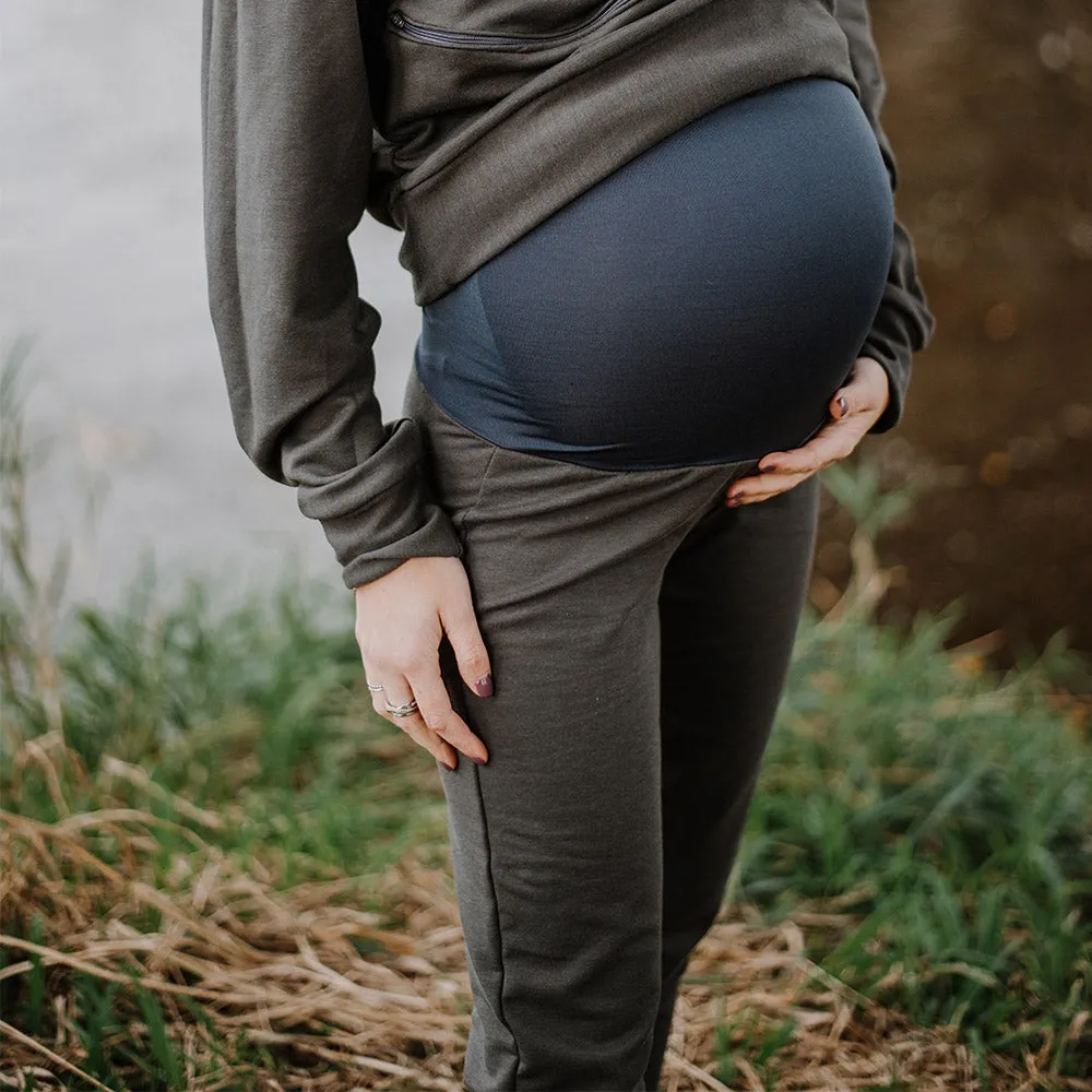 Scarlett  Maternity Jogger-Charcoal