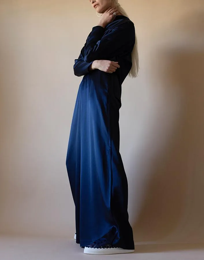 Silk Wide Leg Sweatpants