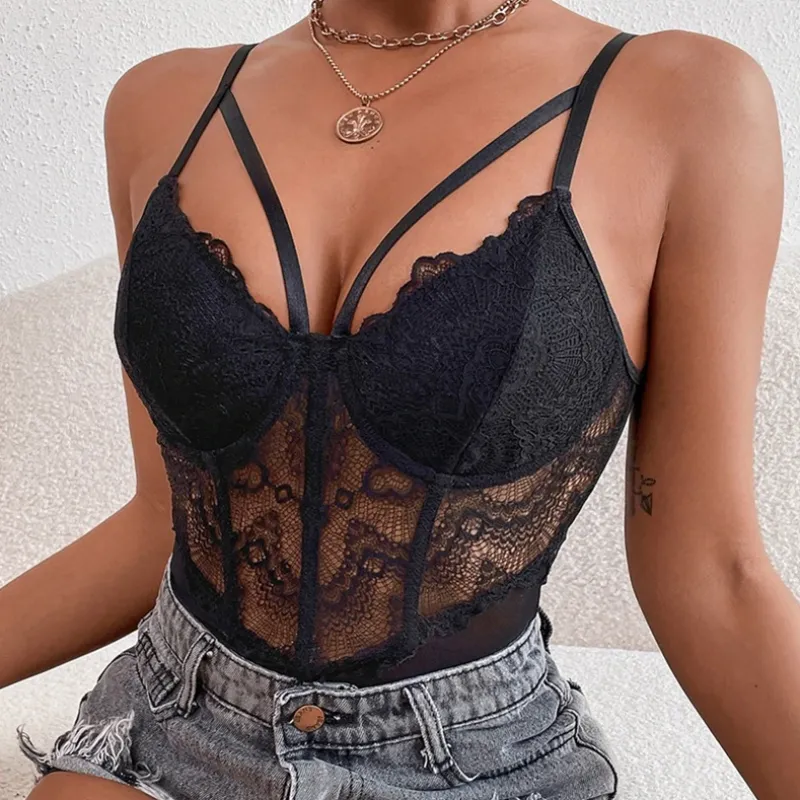 Strappy Lace Bodysuit