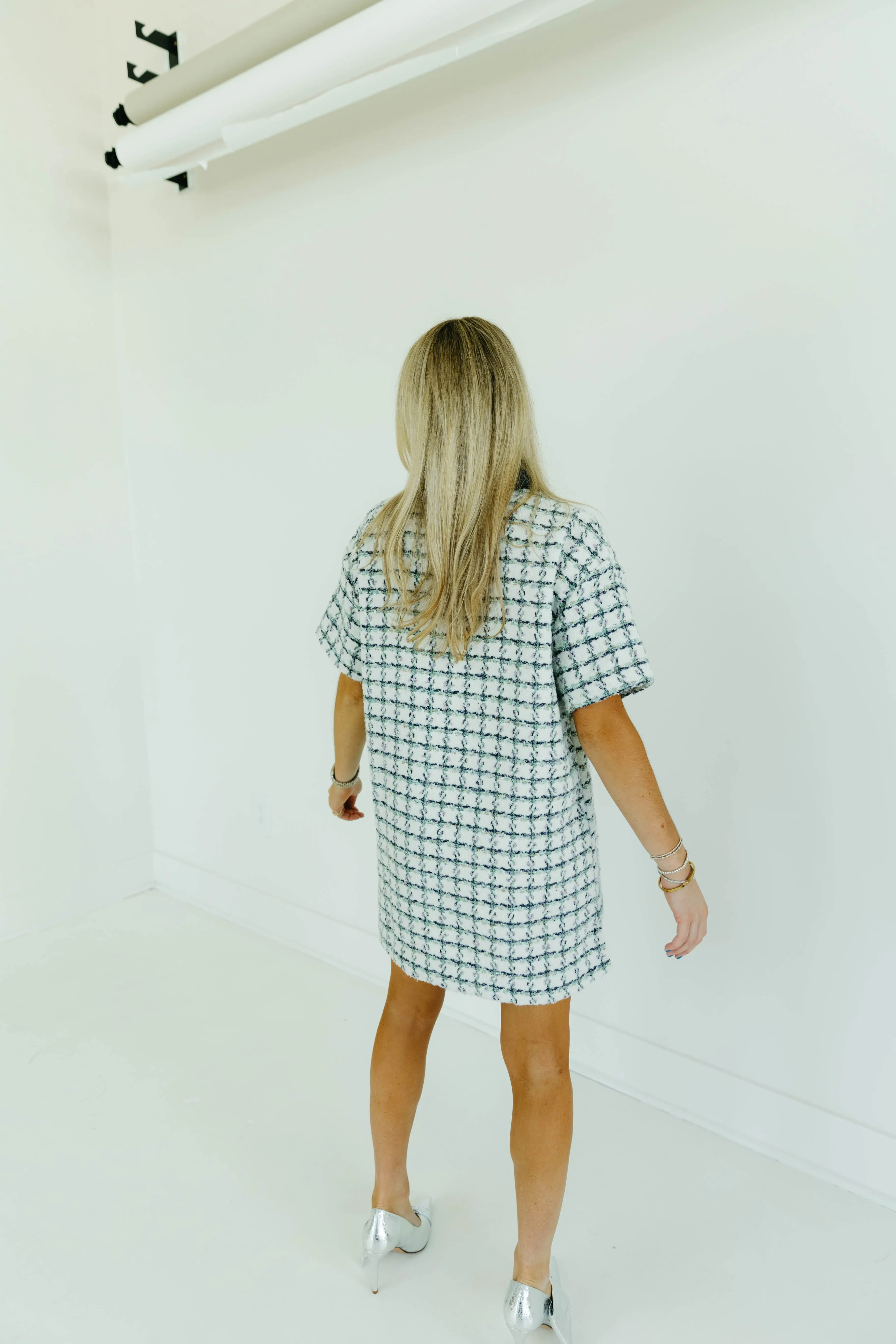 Tahlia Mini Dress - Green Plaid