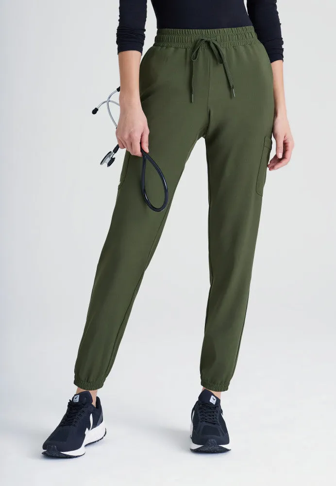 Terra 6-Pocket Mid-Rise Jogger Scrub Pant