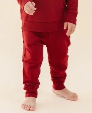 The Coziest Jogger in Crimson