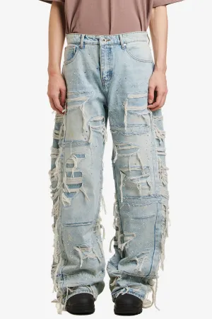 ULTRA FLARE DISTRESSED DENIM