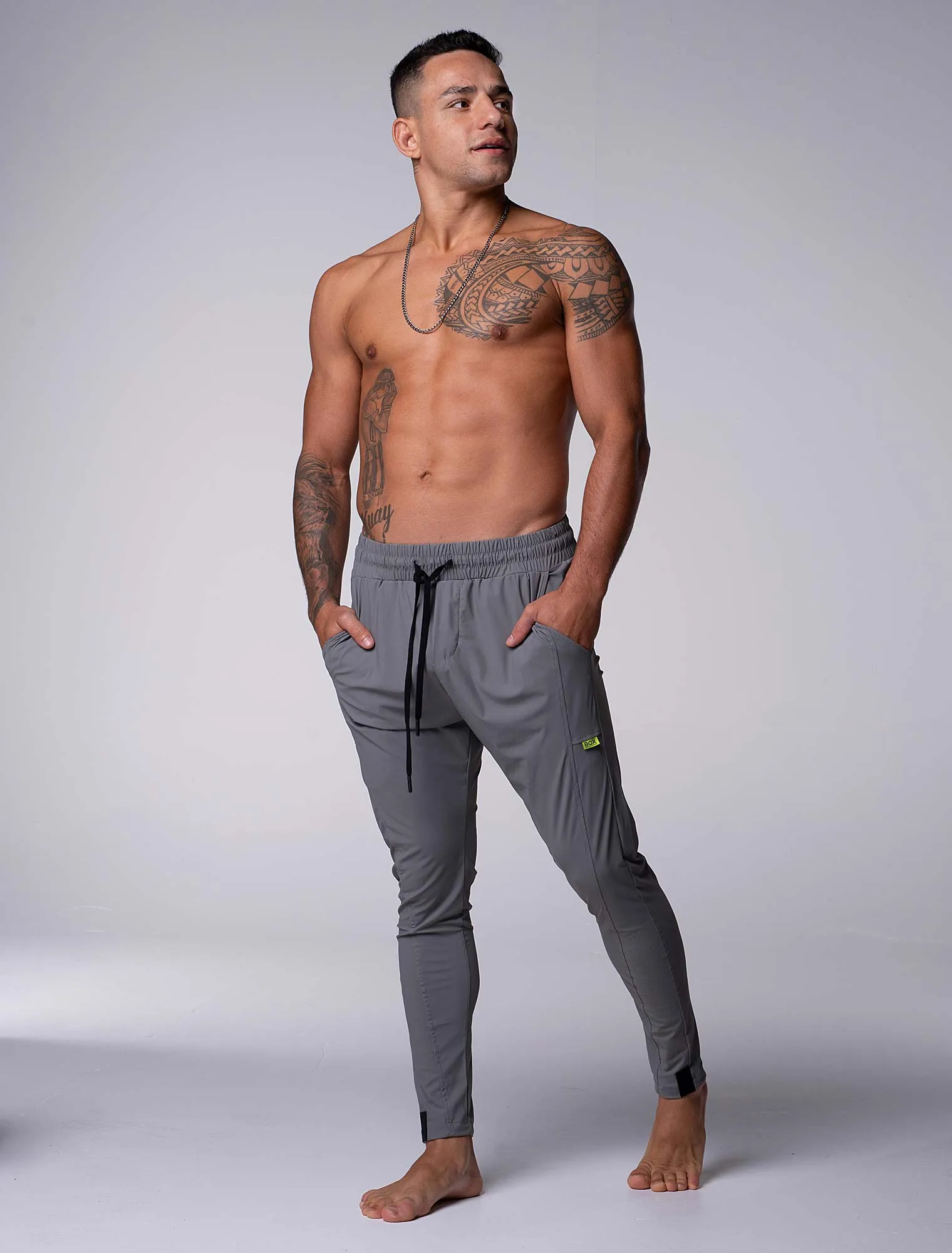 V2 Active Panelled Joggers - Slate Grey