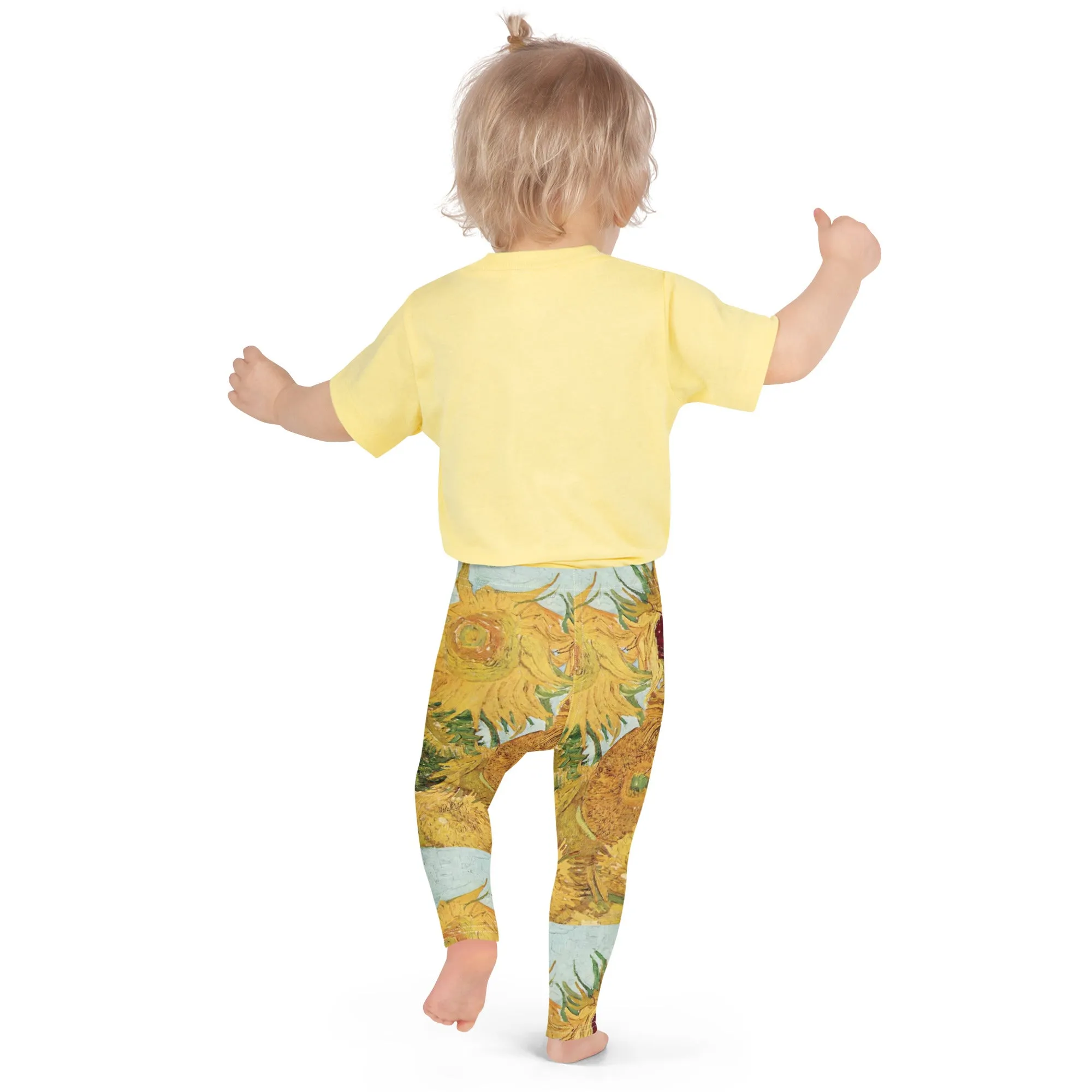 Van Gogh Inspired Sunflowers Kids Leggings