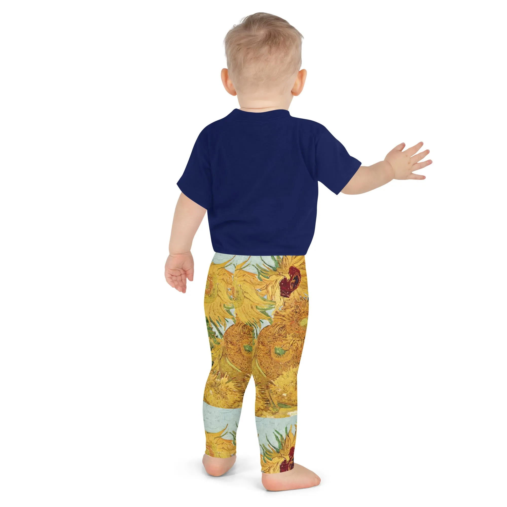 Van Gogh Inspired Sunflowers Kids Leggings