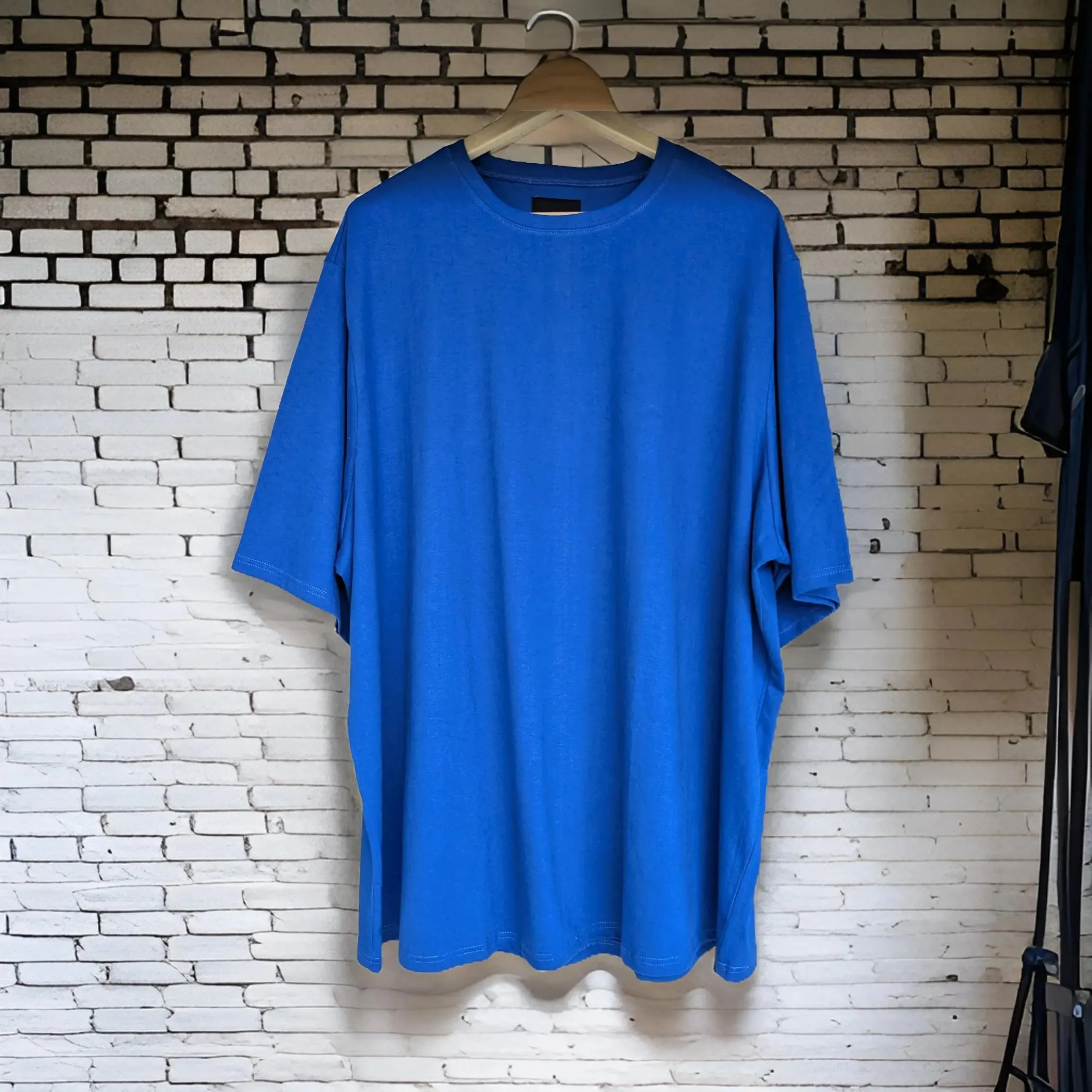 Vibrant Blue Cotton Sweatshirt Half Sleeve (100% Cotton)