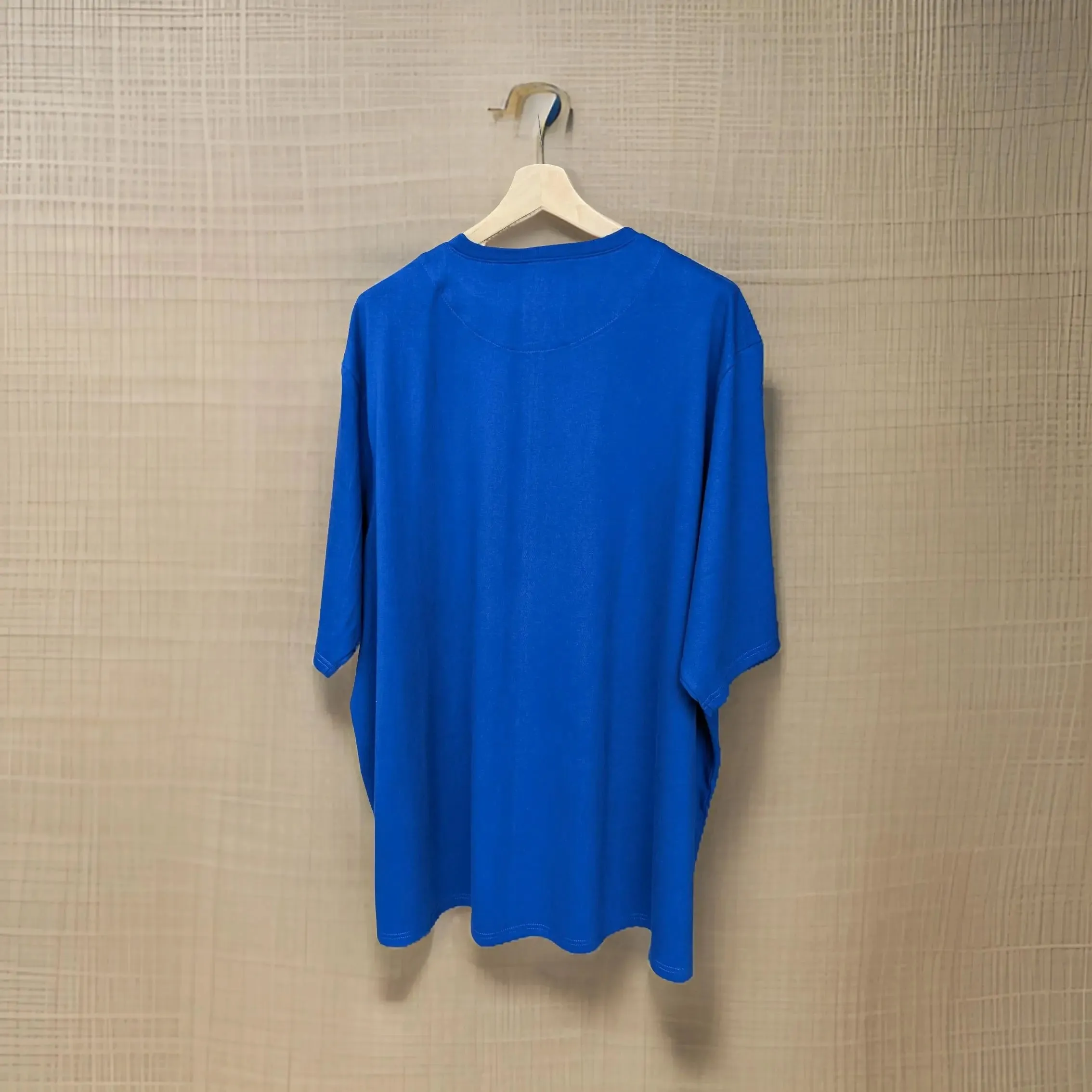 Vibrant Blue Cotton Sweatshirt Half Sleeve (100% Cotton)