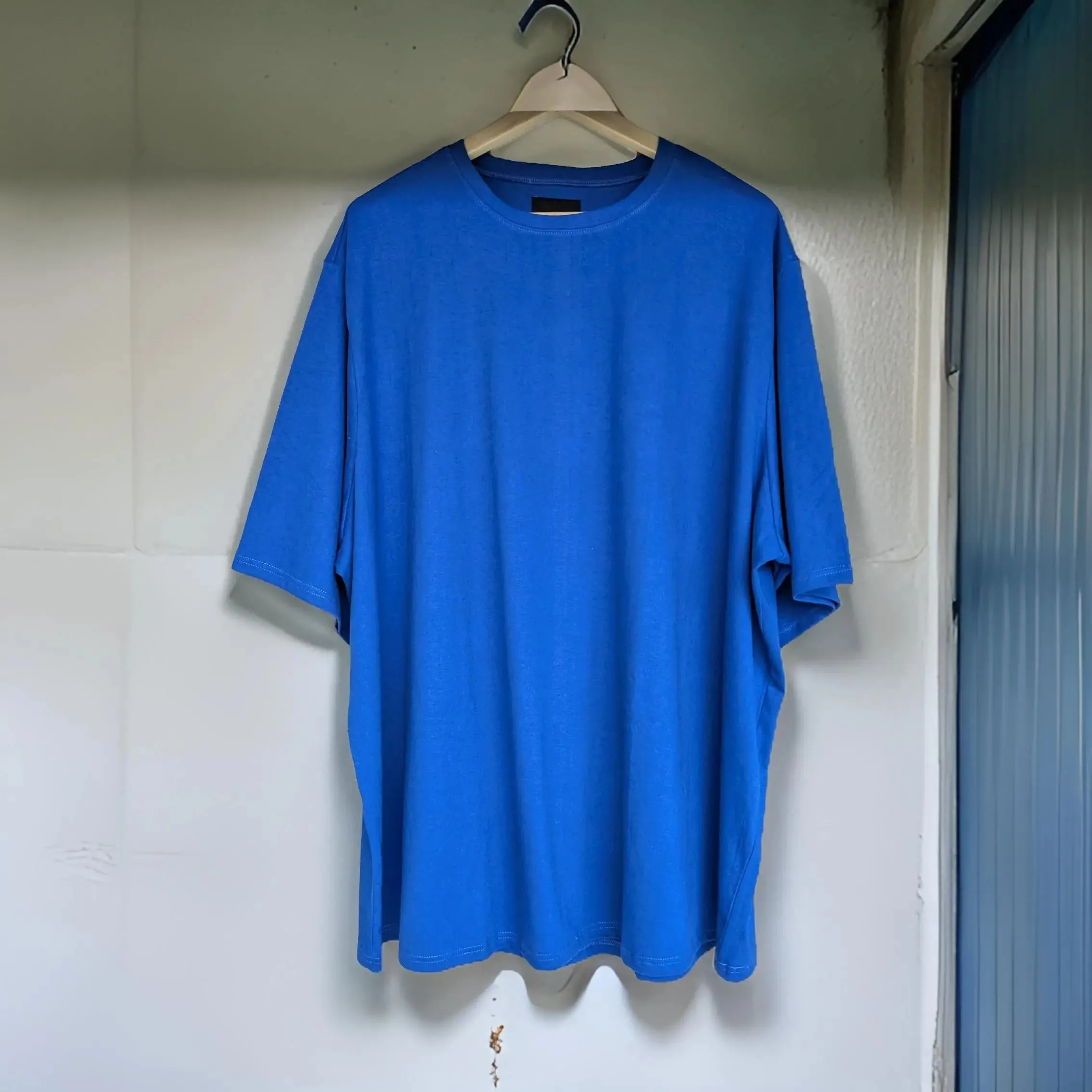 Vibrant Blue Cotton Sweatshirt Half Sleeve (100% Cotton)