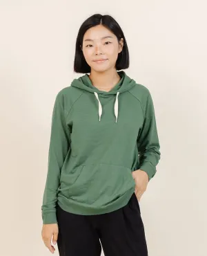 Women's Coziest Hoodie in Moss