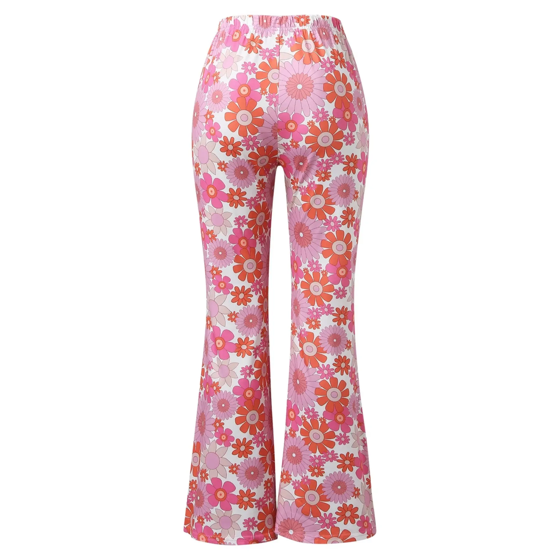 Women's High Waisted Floral Print Flared Trousers | Ideal for All Seasons