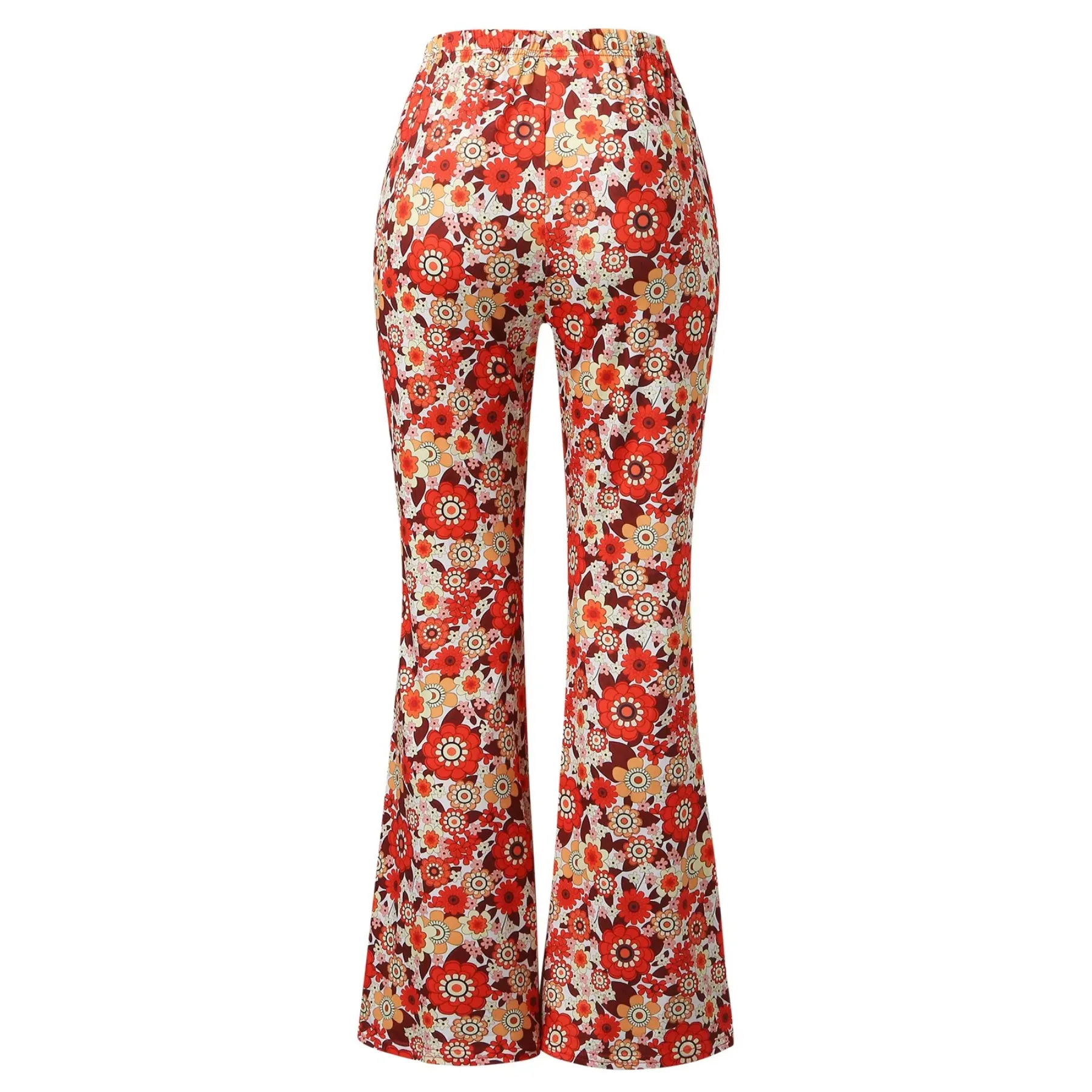 Women's High Waisted Floral Print Flared Trousers | Ideal for All Seasons