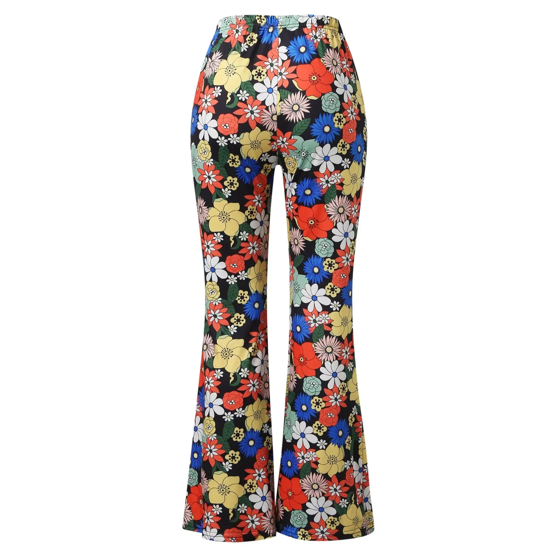 Women's High Waisted Floral Print Flared Trousers | Ideal for All Seasons